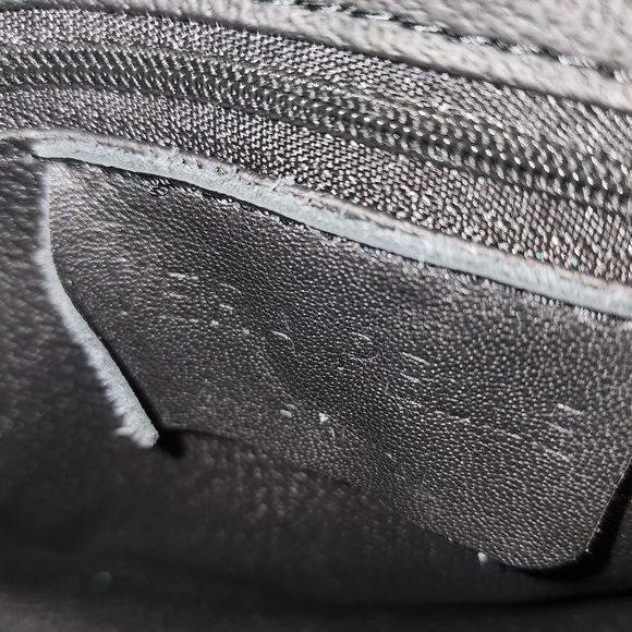 VERA PELLE MADE IN ITALY LEATHER VUBRANT GREEN HEAVY CHAIN STRAP CROSSBODY PURSE - Picture 5 of 8